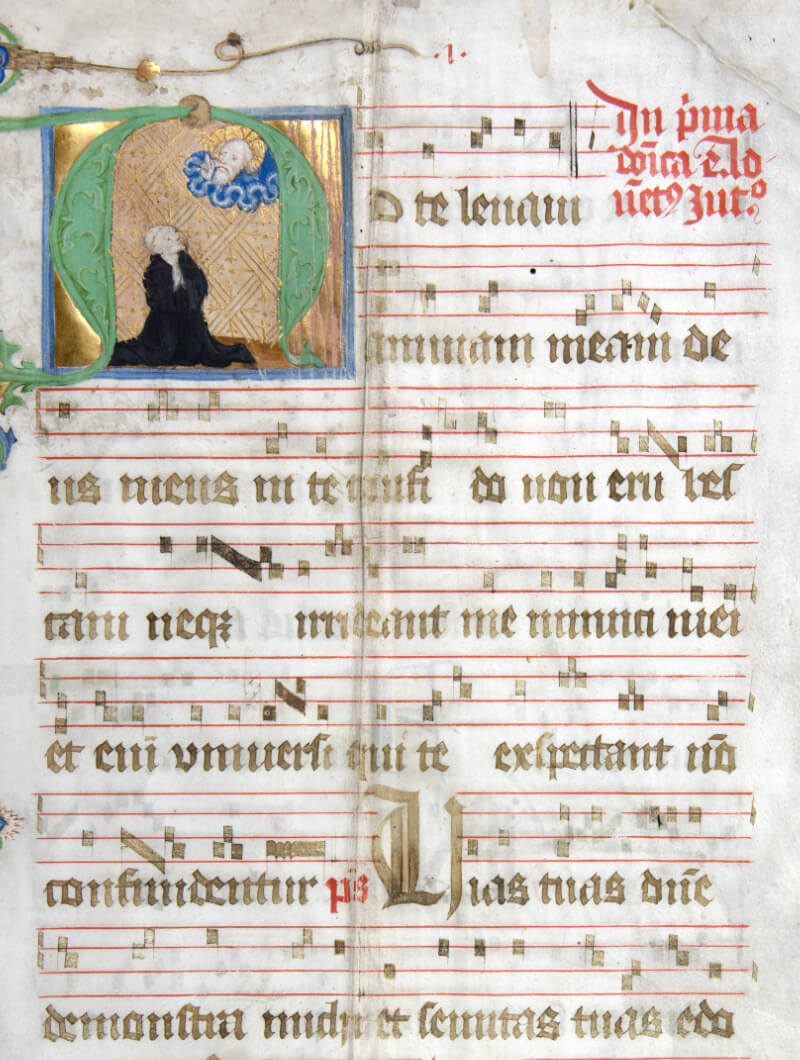 신의 말씀이 담긴 필사본 성서 이미지